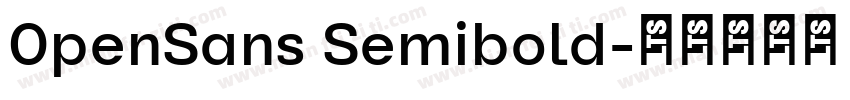 0penSans Semibold字体转换